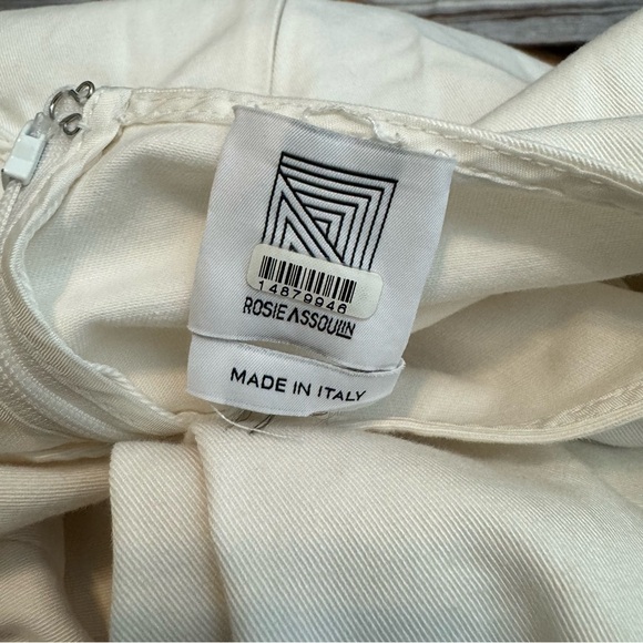 Rosie Assoulin Anchor Aweigh Cutout Short Sleeve Rope Halter Mini Dress White 0 - Picture 9 of 12